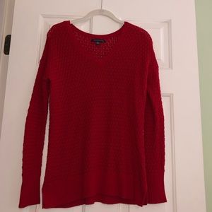 American eagle knit red sweater